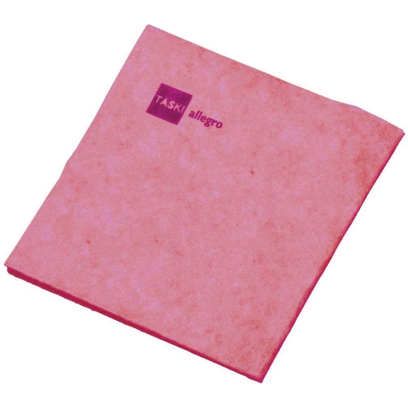 TASKI - Allegro reinigingsdoek, rood, pak van 25 stuks