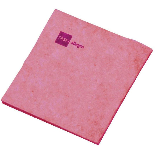 TASKI - Chiffon de nettoyage Allegro, rouge, paquet de 25