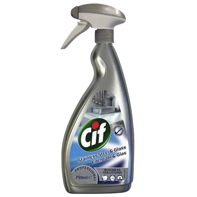 Sun - Nettoyant inox CIF professionnel 750ml | 6 pièces