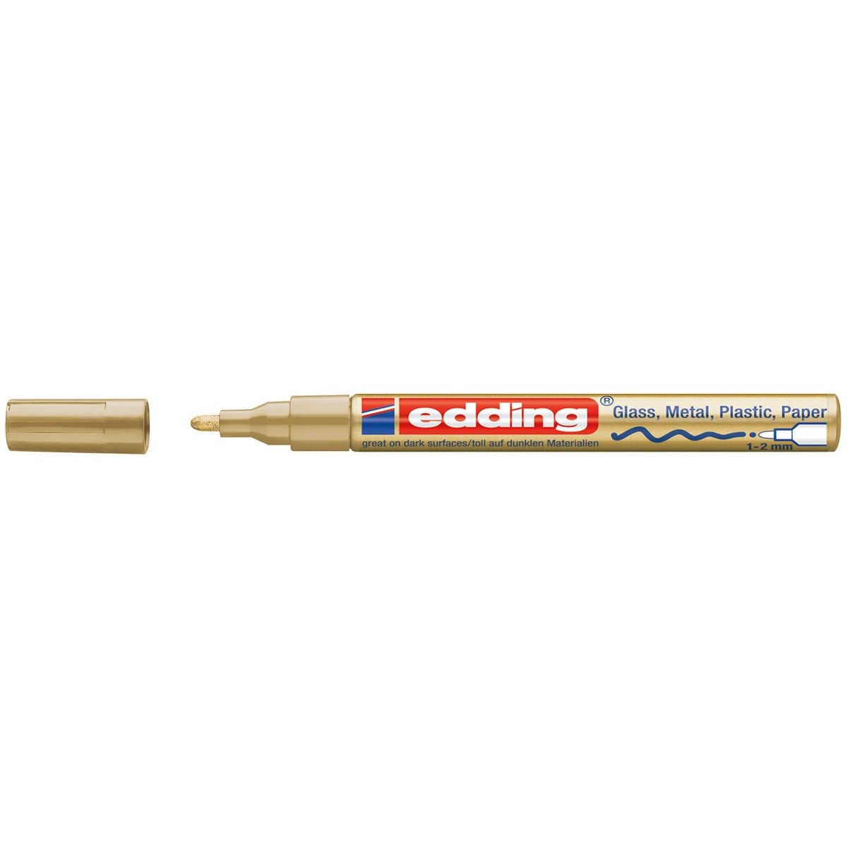 Edding - Glanslakmarker e -751 Cr Gold