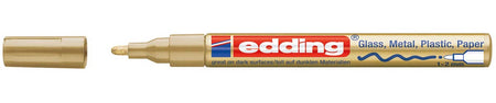 Edding - marqueur peinture brillante e-751 CR or