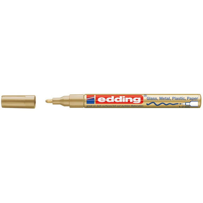 Edding - marqueur peinture brillante e-751 CR or