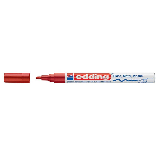 Edding - marqueur peinture brillante e-751 CR rouge