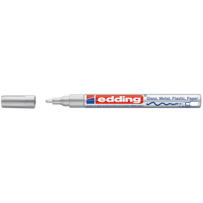Edding -  glanslakmarker e-751 CR zilver