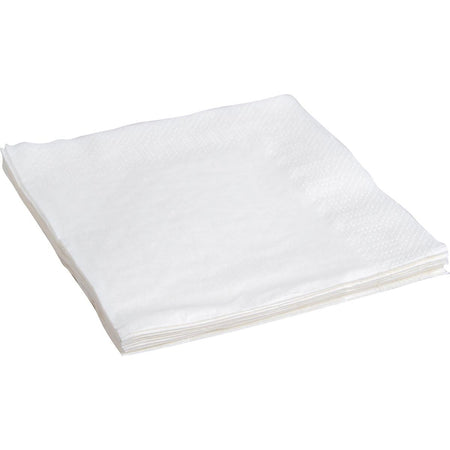 Sans marque - Serviettes, pi 24 x 24 cm, 2 épaisseurs, blanc, paquet de 10 x 400 pièces