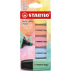 STABILO - Surligneur pastel BOSS MINI, couleurs assorties, blister de 5 pièces