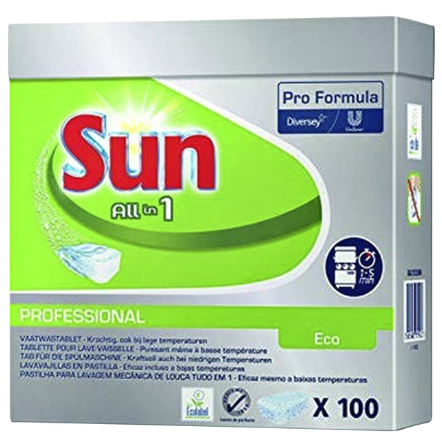 Sun - Geschirrspültabs Pro Formula All-in-one Eco 100 Stück