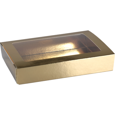 Klika - Boîte aux lettres en chocolat | GK4 | carton + PET | 149x109x31mm | Saint Nicolas | or | 50 pièces