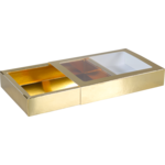 Klika - Schokoladenbriefbox | Gk7 | Karton + Haustier | 196x141x38mm | Sinterklaas | Gold | 48 Stücke