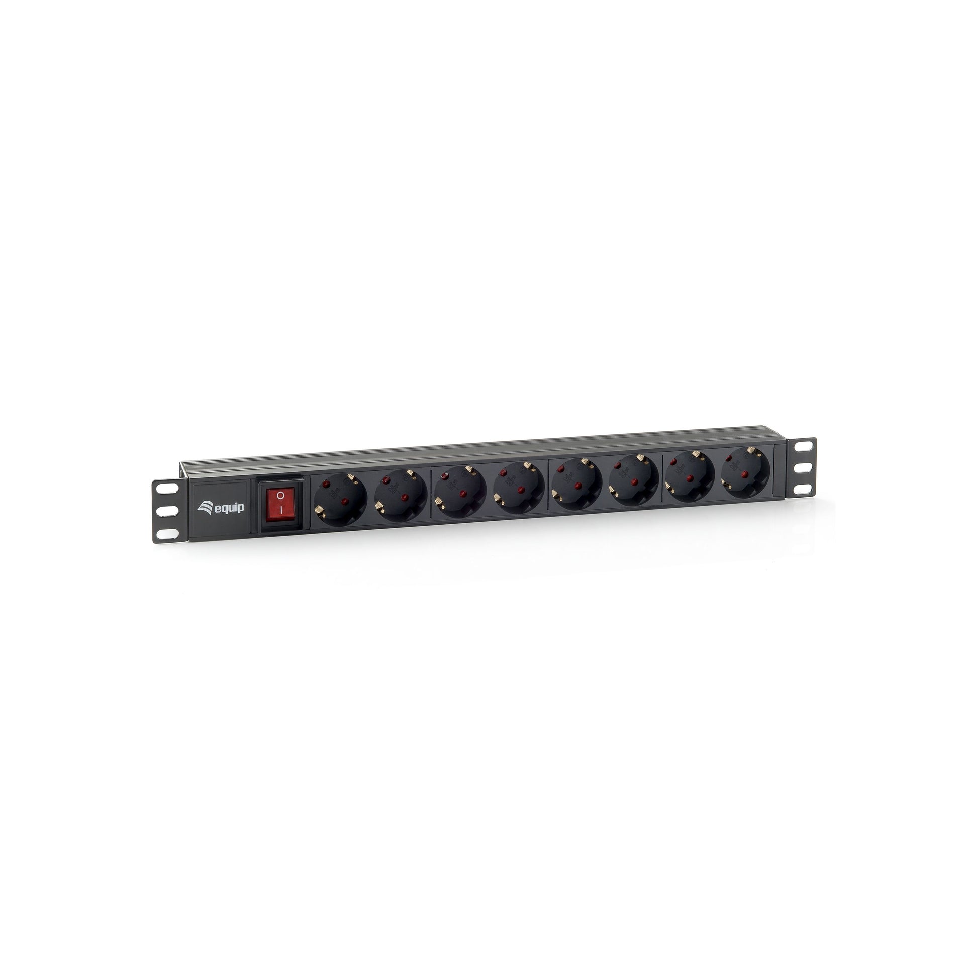 EQUIP -   333283 energiedistributie 8 AC-uitgang(en) 1U Zwart