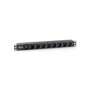 EQUIP -   333283 energiedistributie 8 AC-uitgang(en) 1U Zwart