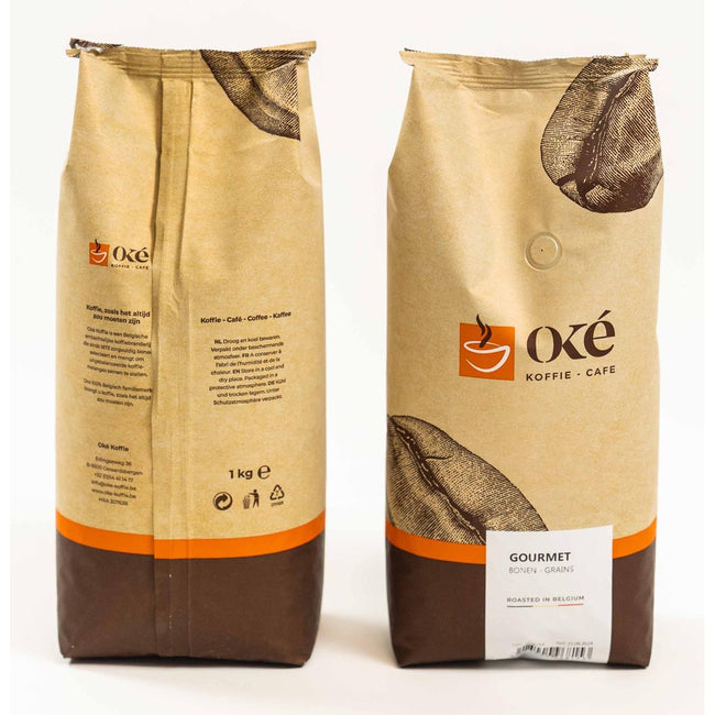 OKE Koffie -  Oké koffiebonen, zak van 1 kg, Gourmet