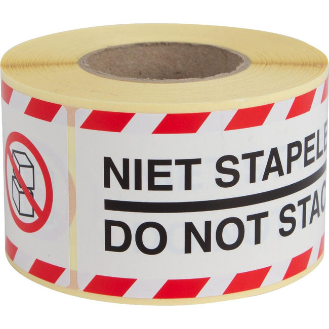 Rillprint - etiketten Niet selen, ft 46 x 125 mm, rol van 250 stuks