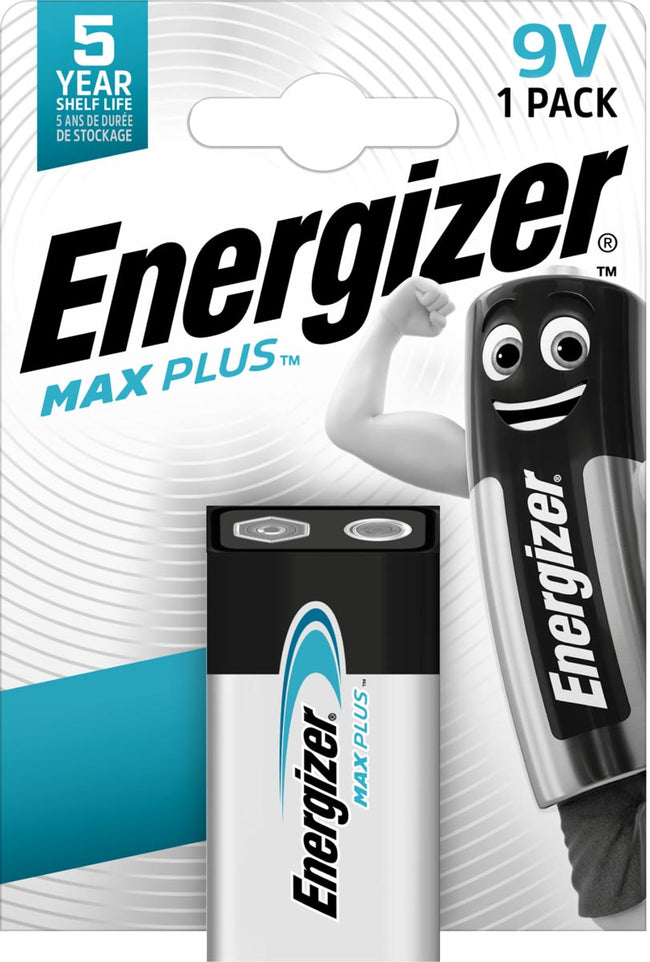 Energizer -  batterij Max Plus 9V, op blister