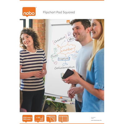 Nobo - Papier paperboard 65x95,5cm carré 50 feuilles