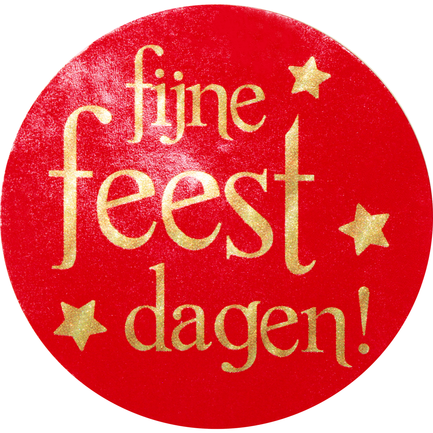 Klika - Étiquette | Étiquette cadeau | papier | Joyeuses fêtes | ∅45mm | rouge/or | rouleau de 500 pièces