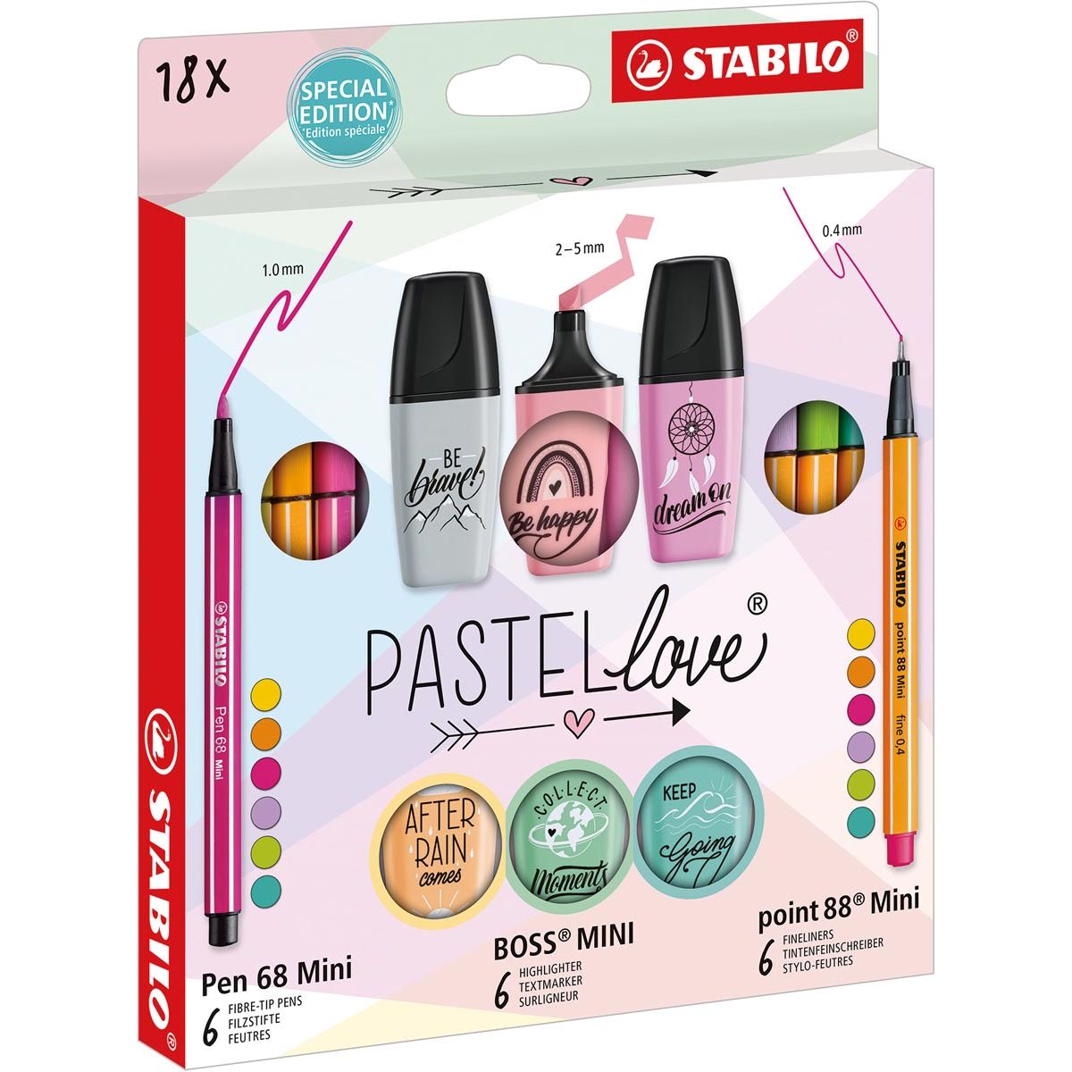 STABILO - tellove set, koffertje van 18 stuks