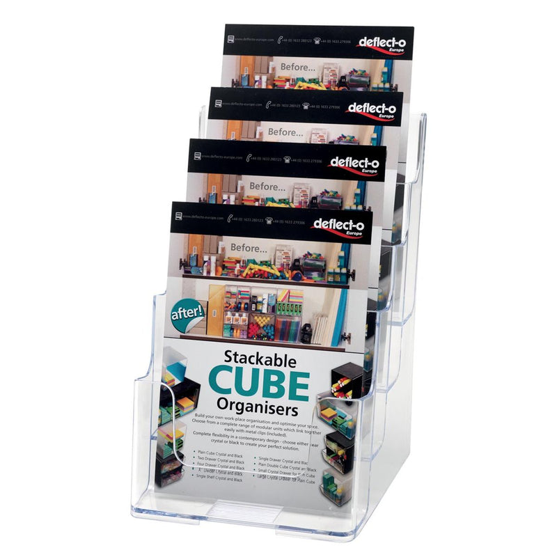 Deflecto - porte-brochures 4 x A5