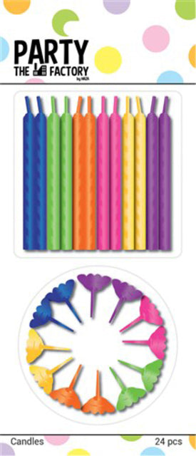 Haza - Bougies d'anniversaire 24 pièces