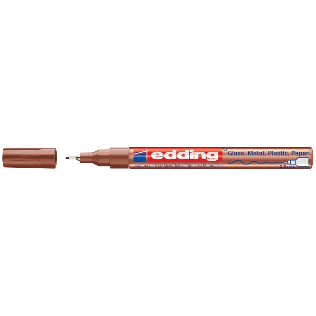 Edding - marqueur peinture brillante e-780 CR cuivre