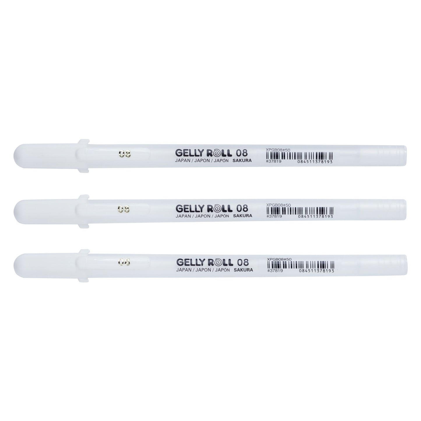 Sakura - Gel Writer Gelly Roll Classic 08 lot de 3 pièces blanc