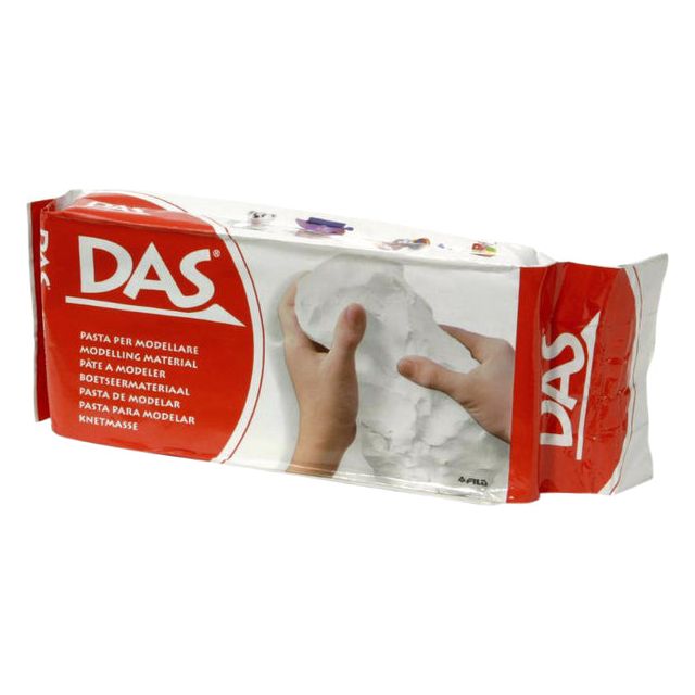 Das - argile de montage, combinaison de 500 g, blanc