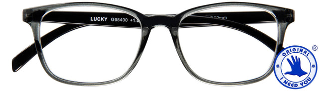 I Need You - Lunettes de lecture +3,00 dpt Lucky gris-noir