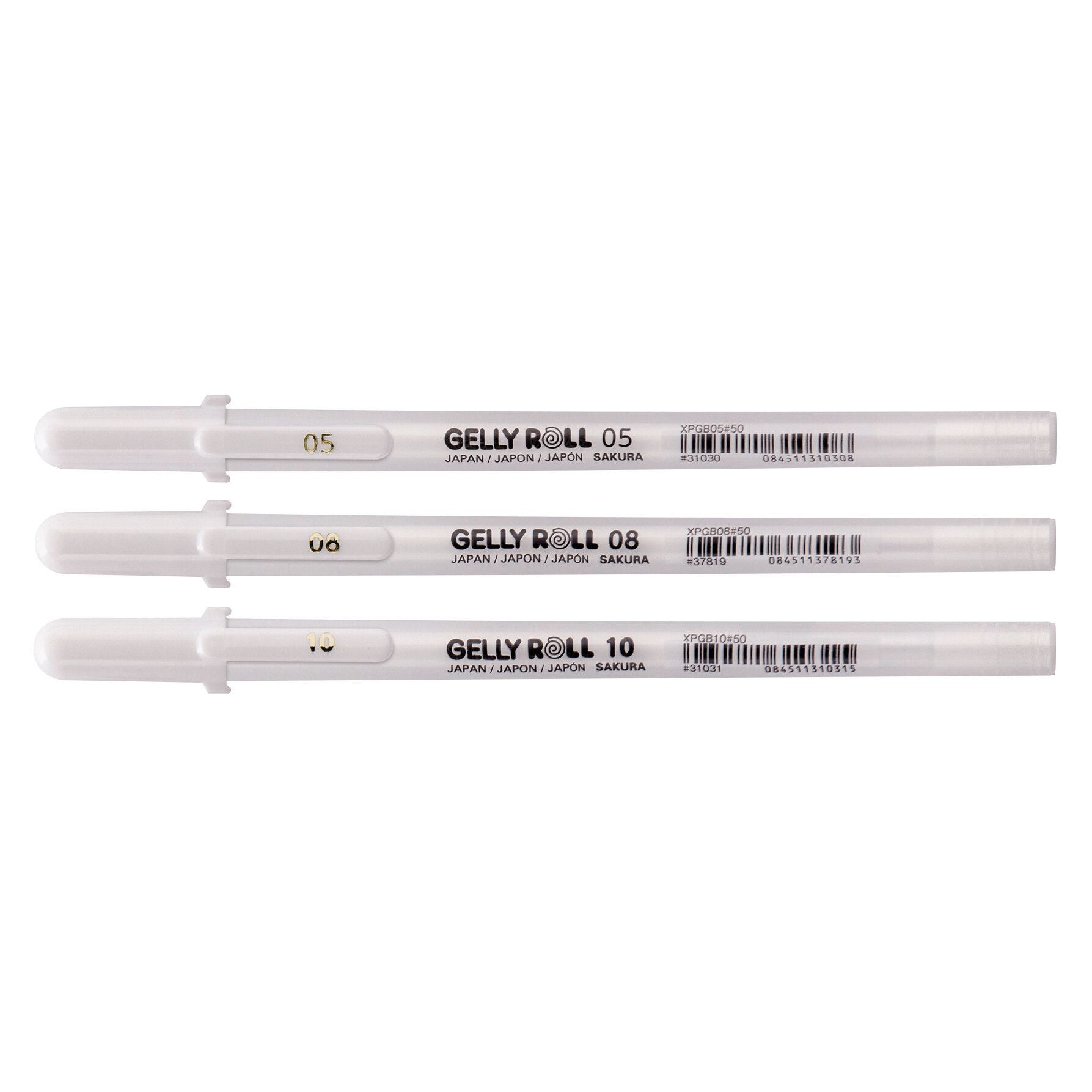 Sakura - Gel Writer Gelly Roll Classic lot de 3 largeurs blanc | 6 pièces