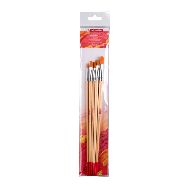 Talens Art Creation - Brush Art Creation filament rond et plat lot de 5 pièces