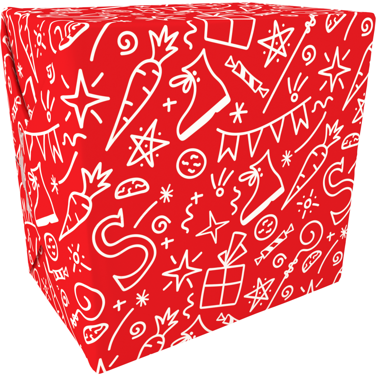 Klika - Papier d'emballage cadeau | 30 cm | 200m | 80gr/m² | Rouge |