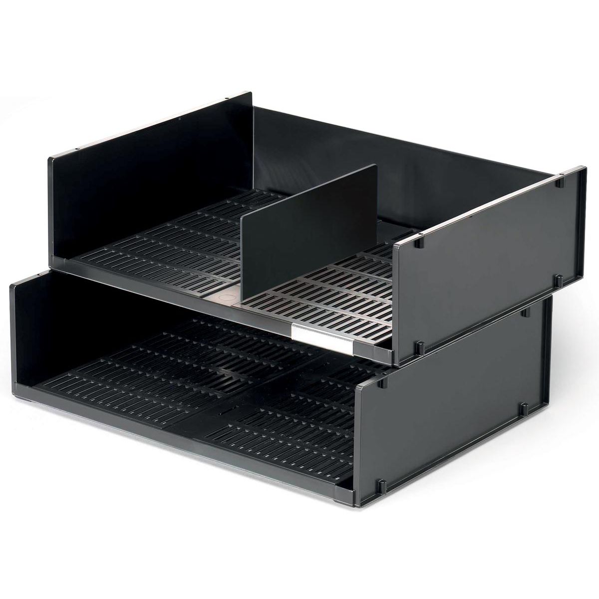 Durable - corbeille à courrier adaptée aux pieds A3 ou 2 x A4 noir