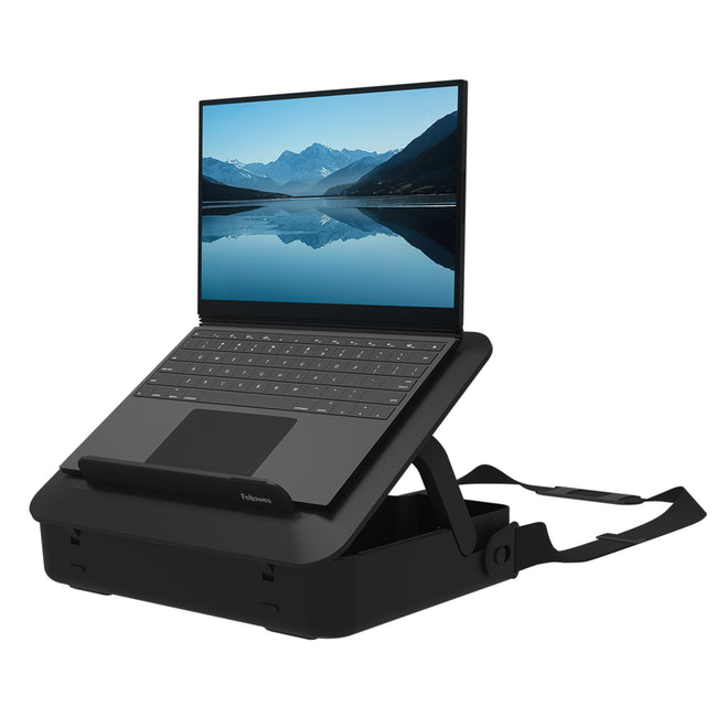 Fellowes - Sacoche pour ordinateur portable Bta, avec support pour ordinateur portable, noir