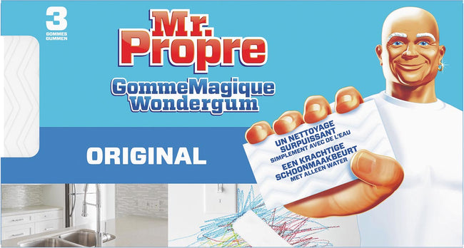 Mr. Proper -   wondergom Original, pak van 3 stuks