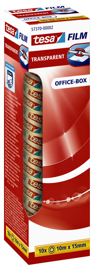 Tesa -  Plakband film 10mx15mm transparant 10 rol