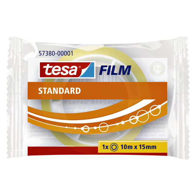 Tesa - Film adhésif® Standard 10mx15mm transparent | 50 pièces