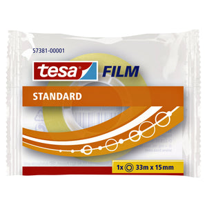 Tesa -  Plakband film standaard 33mx15mm transparant | 30 stuks