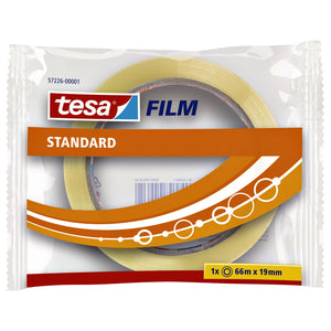 Tesa -  Plakband film standaard 66mx19mm transparant | 8 stuks