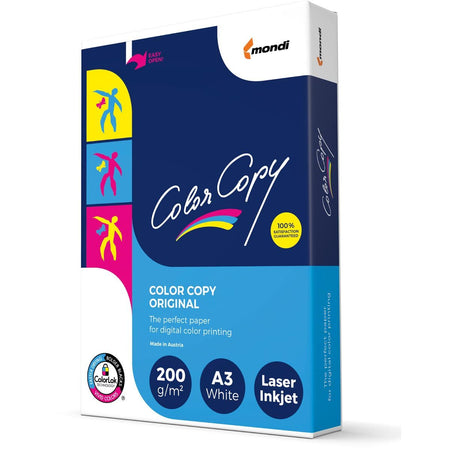 Copie couleur - Papier laser A3 200gr blanc 250 feuilles