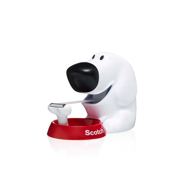 Scotch - Support ruban adhésif C31 chien + 1 rouleau 19mmx7,5m