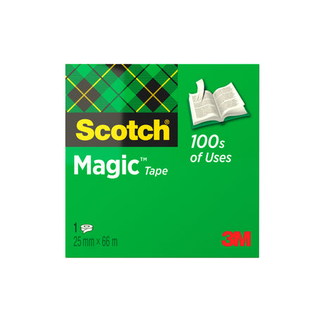 Scotch - Ruban adhésif Magic 810 25mmx66m invisible mat | 9 pièces