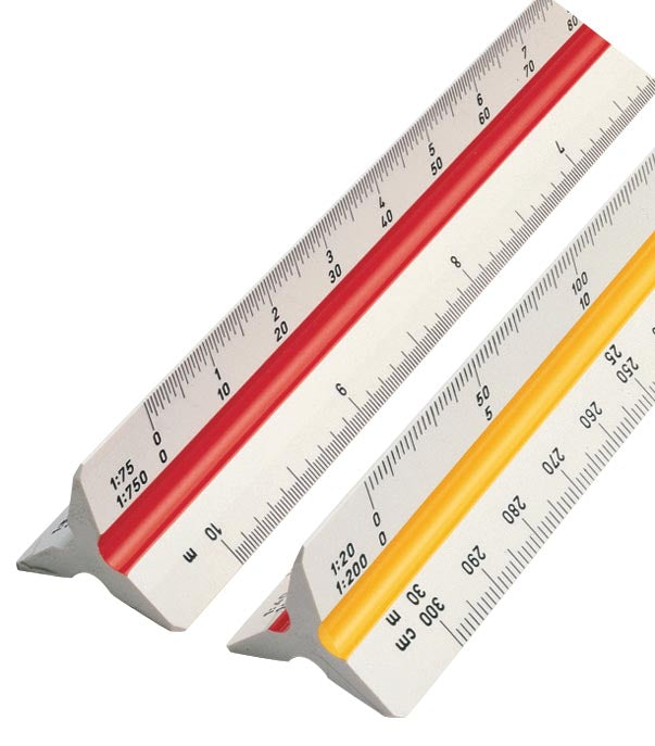 Rotring - Bâton d'échelle de réduction architecte triangulaire 30cm