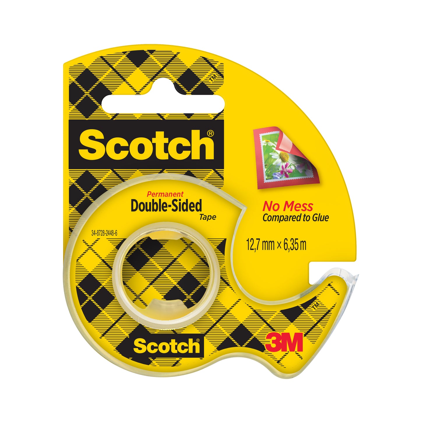 Scotch - Ruban adhésif 3m 12mmx6,3m avec support eholder 2z | 12 pièces