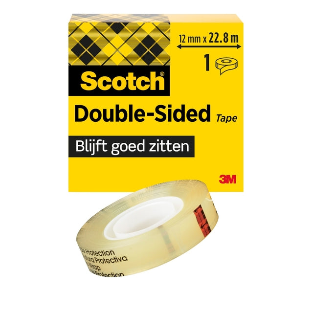 Scotch -  Plakband 665 12mmx22.8m dubbelzijdig | 12 stuks