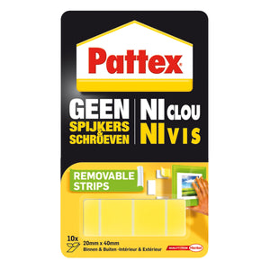 Pattex -  Supermontagestrip  2kg verwijderbaar 10st