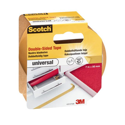 Scotch - Ruban adhésif double face universel 50mmx7m