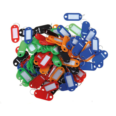 Pavo - Etiquette clé plastique assorti 100 pièces