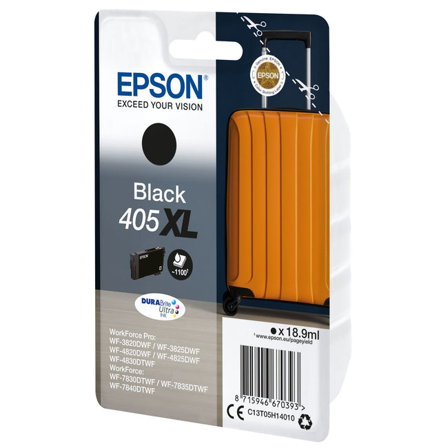 Epson -  Singlepack Black 405XL DURABrite Ultra Ink