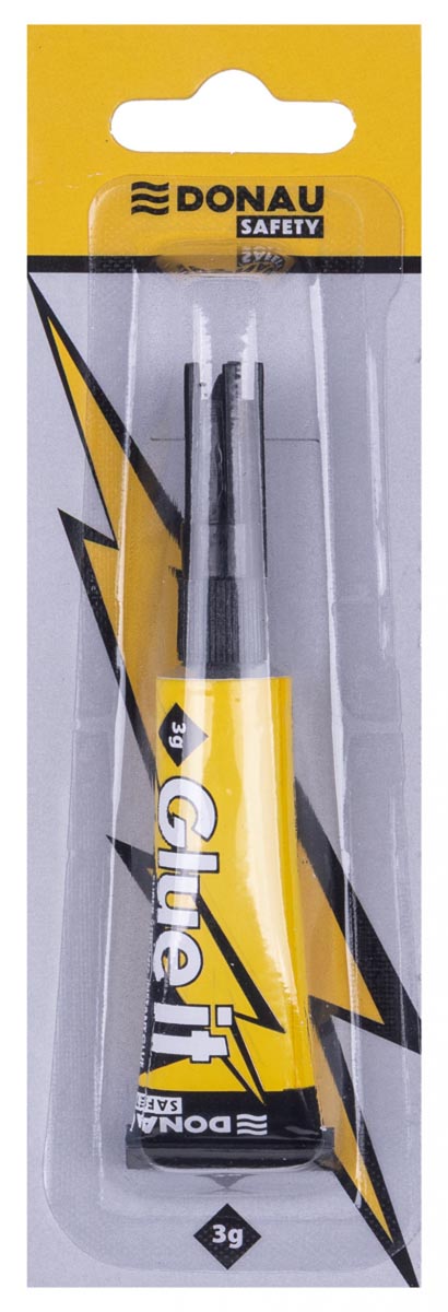 DONAU SAFETY -   secondelijm, 3 g, op blister