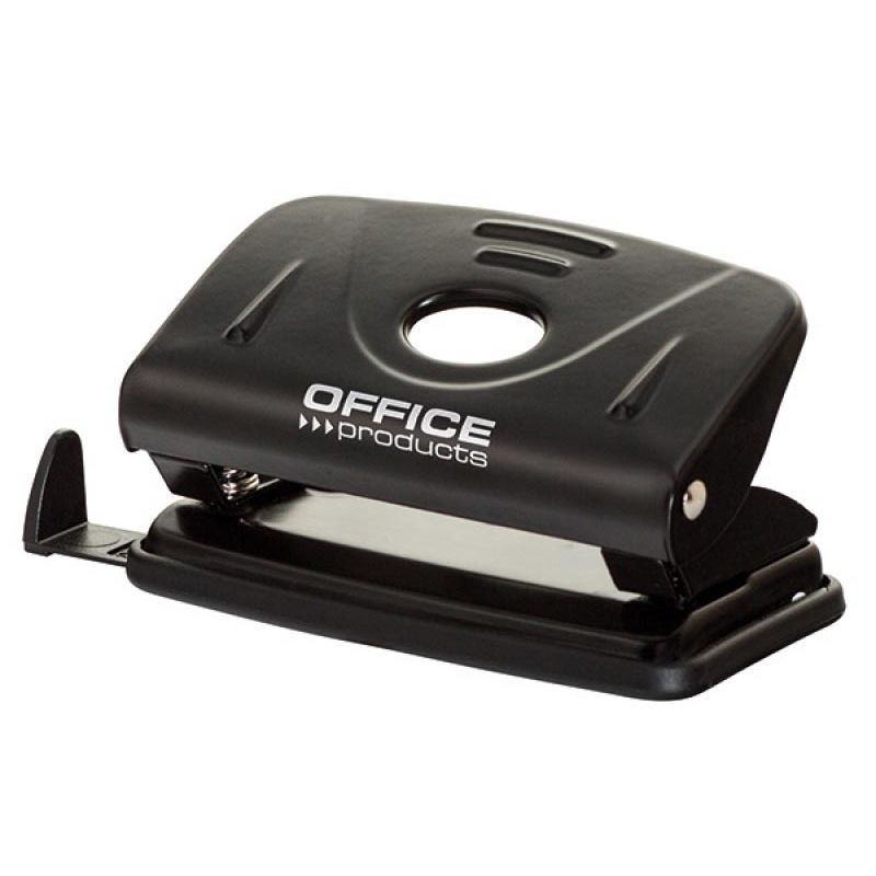 OFFICE products -   perforator, 12 blad, in metaal, zwart