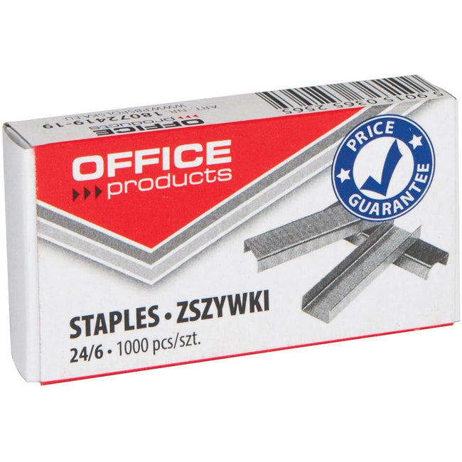 OFFICE products -   nietjes 24/6, doos van 1000 stuks